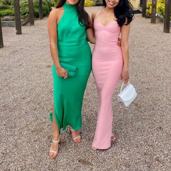 House of CB ‘Fifi’ Fairy Pink Bandage Maxi Dress - Picture 6 of 14